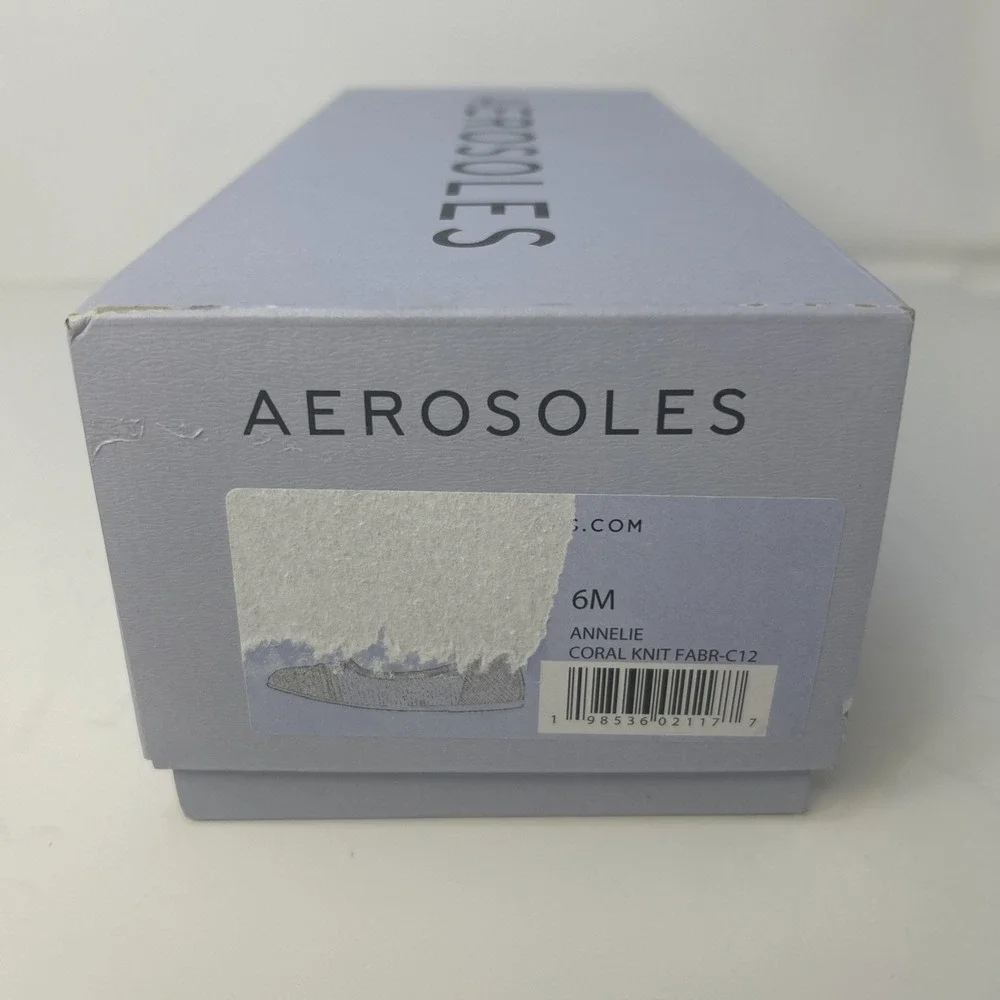Aerosoles Annelie Women's Ballet Flats Coral‎ Knit Round Toe Comfort Size 6